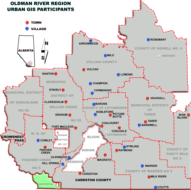 Oldman River Region Urban GIS Participants